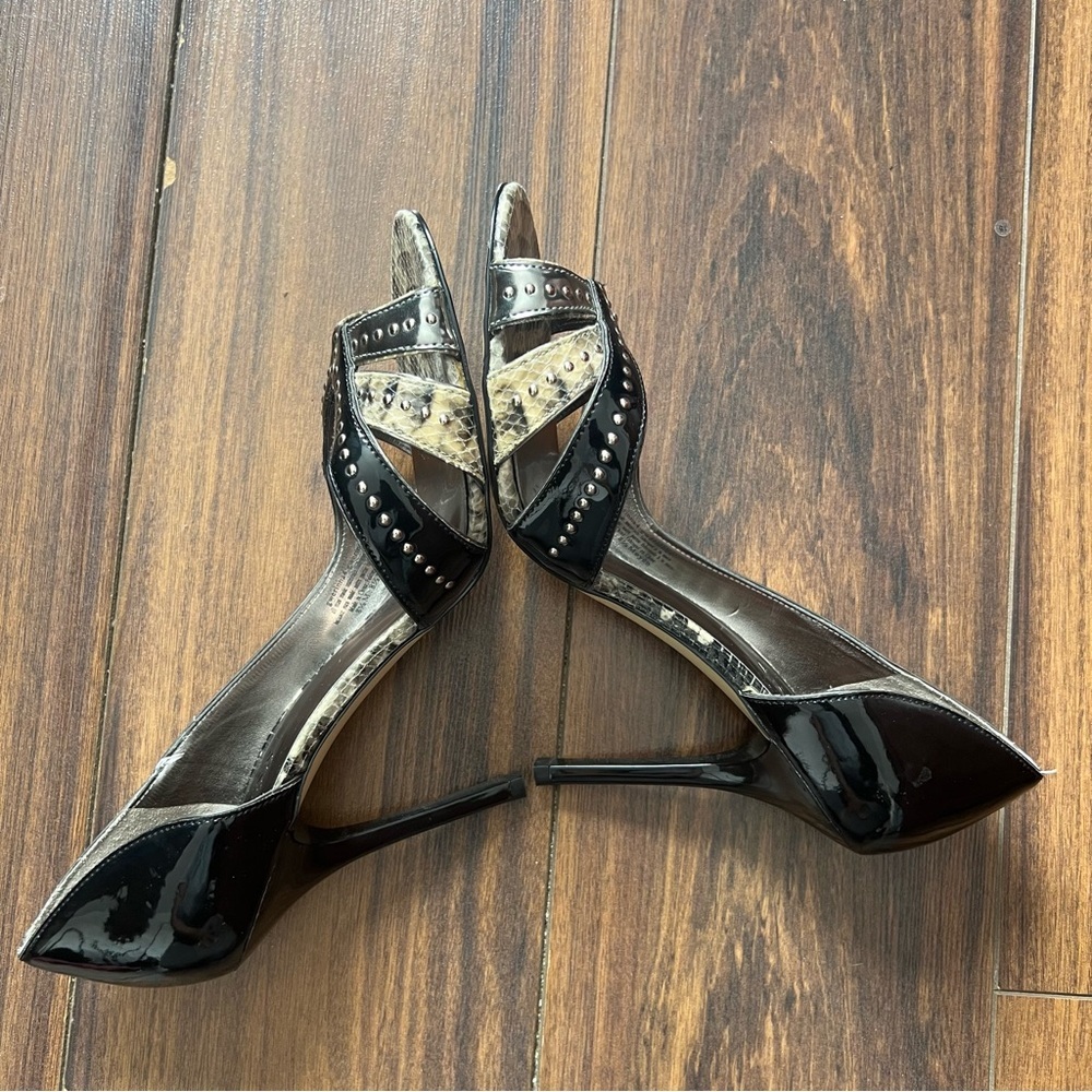 Guess Studded Snake Print Stiletto Heels – Size 8.5 - Picture 8 of 13